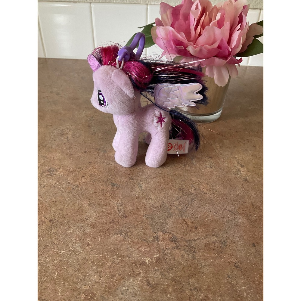Ty My Little Pony Twilight Sparkle Plush Backpack Clip 2016 Purple Alicorn Pony